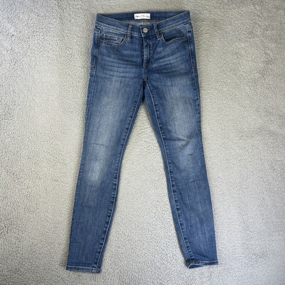 Gap 1969 Womens 25 Blue Denim Pants True Skinny Curvy‎ Cropped Ankle Jeggings - Picture 1 of 8